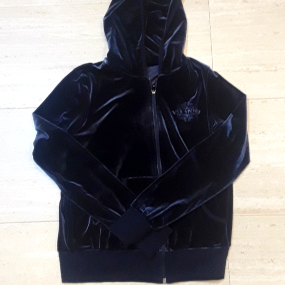 Victoria's Secret Sport Tops - Victoria's Secret Sport Velour Hoodie